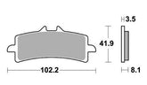 Pastiglie Freno Anteriori strada/sport/pista per APRILIA RSV4 Factory 2009-2015